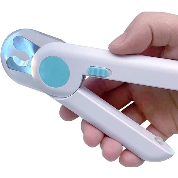 Recortes de uñas para perros y gatos, recortes profesionales para mascotas con luces LED y protección contra salpicaduras, para animales pequeños y medianos (azul) esquí esquí Gafas de esquí