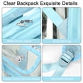 thumbnail image 3 of KOITHOT Clear Backpacks Large Heavy Duty PVC Waterproof Transparent Bookbag for School Adult Work, Blue, 3 of 7