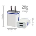 thumbnail image 4 of European Wall Charger, USB 2.1AMP Universal Europe Charger Block Dual Port Plug Compatible for iPhone 17 16 15 14 13 12 11 Pro Max XS XR X SE 8 7 6 Plus,Samsung S25 S24 A17,Note,Moto, 4 of 4