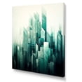 thumbnail image 2 of Designart "Teal Titan Urban Heights" Skyscrapers Wall Art Living Room, 2 of 7