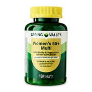 (3 pack) Spring Valley Women's 50+ Multi Tablets, 150 Count