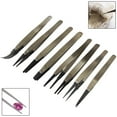 thumbnail image 3 of ESD Anti-Static Tweezers Industrial Tweezers With Replaceable Carbon Fiber Tips, 3 of 5