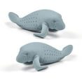 thumbnail image 3 of GFDYREE 2PCS Manatee Tea Strainer,Silicone Tea Infuser for Loose Tea Reusable Tea Bags for Loose Leaf Tea&Tea Diffusers Strainer Flower Tea Steeper, Gift for Tea Lovers Cute Tea Infuser Inte, 3 of 5