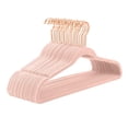 thumbnail image 1 of Perchas de terciopelo MIZGI, resistentes, antideslizantes, 50 unidades, color rosa rubor, 1 of 9