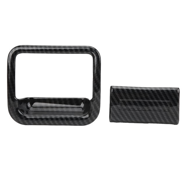 CoPilot guantera manija cubierta ajuste fibra de carbono grano ajuste para Nissan Navara Frontier NP300 20152019