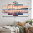 thumbnail image 4 of Designart "Sunset On Alaska Sea Coastal Serenity" Landscapes Metal Wall Art Set, 4 of 5