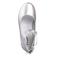 thumbnail image 4 of "Nova Utopia Girls Ankle Strap Ballet Flat Shoes NF-NFGF316-Silver-11", 4 of 7