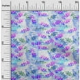 thumbnail image 2 of oneOone Cotton Cambric Purple Fabric Leaves Diy Clothing Quilting Fabric Print Fabric By Yard 56 Inch Wide, 2 of 6