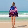 thumbnail image 4 of Independence Day Of The United States Flag Ultra Fine Fiber Beach Towels for Travel And Quick Drying Absorbent Towels for Swimming, 4 of 7