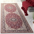 thumbnail image 2 of SAFAVIEH Tucson Dewayne Oriental Machine Washable Runner Rug, Red/Navy, 2'6" x 6', 2 of 8