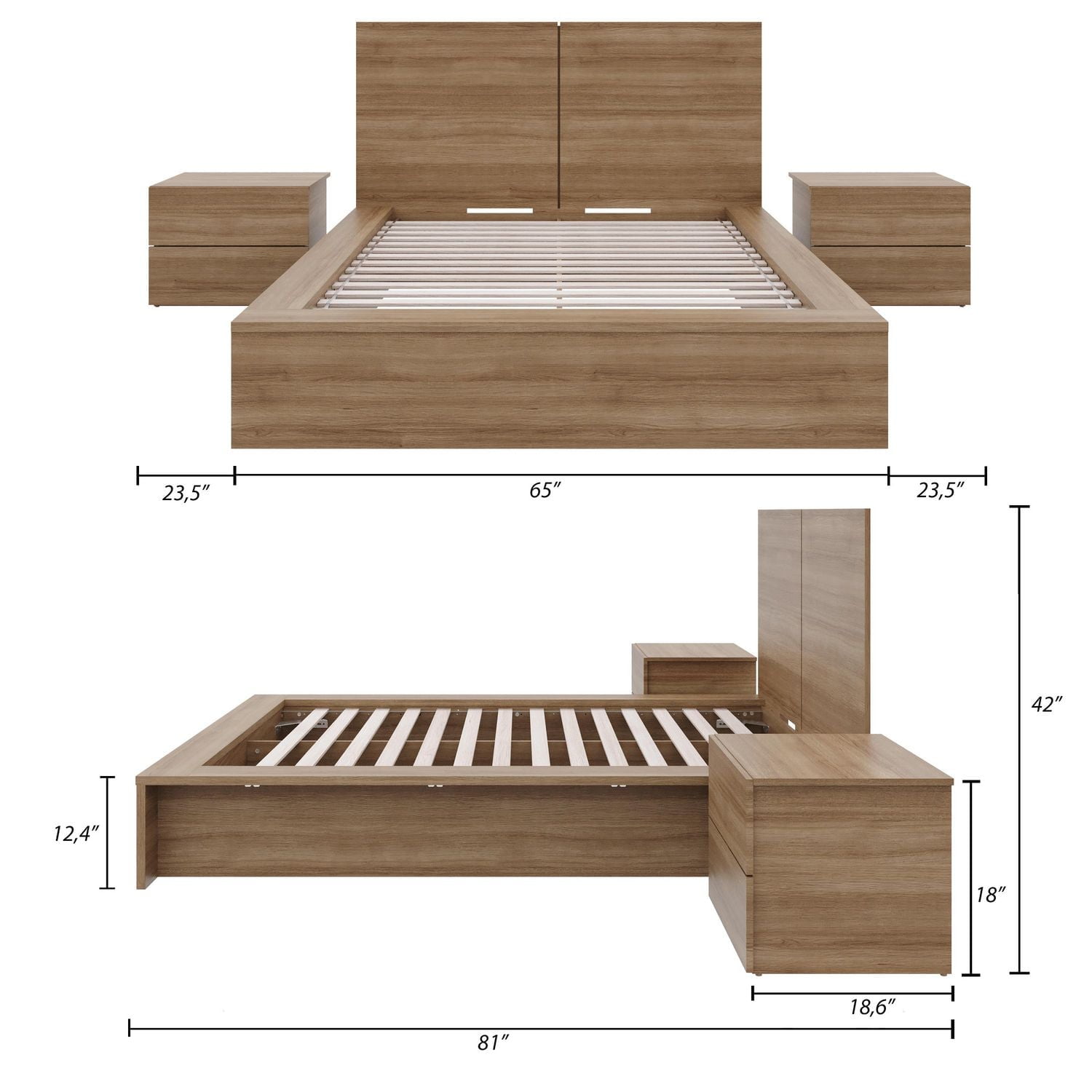 Nexera James 4-Piece Bedroom Set