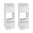 thumbnail image 1 of Closetmaid Home Stackable 3-Cube Cubeicals Organizer Storage, White (2 Pack), 1 of 4