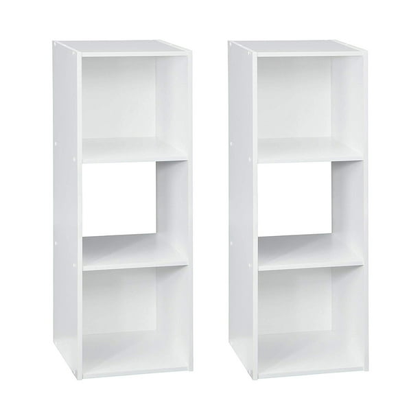 Closetmaid Home Stackable 3Cube Cubeicals Organizer Storage, White (2