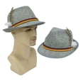 thumbnail image 2 of Oktoberfest Hat, Festival Hats Top Hats Dance Street Dance Hats British Short Brim Jazz Hats, 2 of 6