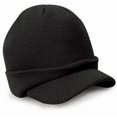 thumbnail image 3 of Gorro de lana Salvador Clásico Unisex con visera Gorro de invierno 8 Colores negro, 3 of 8