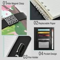 thumbnail image 4 of Premium Faux Leather Notebook - Refillable, Multi-Functional Organizer, 23.3x17cm, All-Season Use，Cherry Blossom, 4 of 6