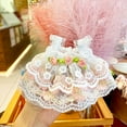 thumbnail image 3 of Nouvelle Jupe en Dentelle Rose avec Oreilles Tombantes de Lapin Poupée Robe de Poupée Jupe à Bretelles de Poupée Accessoires de Robe de Poupée, 3 of 3