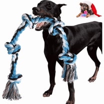 Olurrisa Dog Rope Toy for Large Medium Dogs, 3 Feet 5 Knots Dog TChew ...