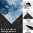 thumbnail image 3 of Blue White Marble Pattern Kitchen Rugs Sets Of 3,Kitchen Runner Rugs Non Skid Washable,Decorative Kitchen Floor Mats for Kitchen,Sink,Laundry,17"x30"+ 17"x47" + 17"x59", 3 of 6