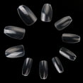 thumbnail image 2 of 600PCS Clear Coffin False Nails Short Artificial Ballerina Fake Nail Tips Full Cover 10 Size…, 2 of 7