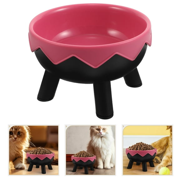 RENACLIPY Dog Bowl Riser Elevated Pet Food and Water Dish Holder Plastic Non- Prevents Tipping 1 Piece