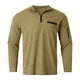 thumbnail image 3 of Playeras Negras Para Hombre Algodon, Camiseta De Manga Larga A Rayas Con Cremallera Para Hombre, Camisetas Casuales De Verano Para Vacaciones, Tops, 3 of 8