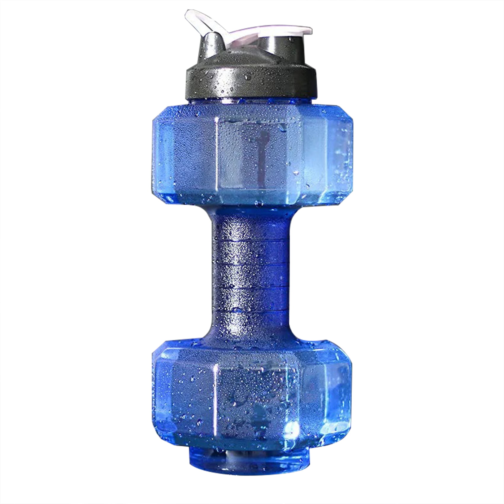 2.2L Dumbbells Strong Water Drinks Bottle BPA Free Plastic Gym Sports Shaped Fit