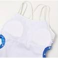 thumbnail image 4 of Girls Swimsuit Fashion Prints Swimming 1Pc Kids Bathing Suit Beachwear Cute Girls' Swimwear Blue 6-7 Years, 4 of 4