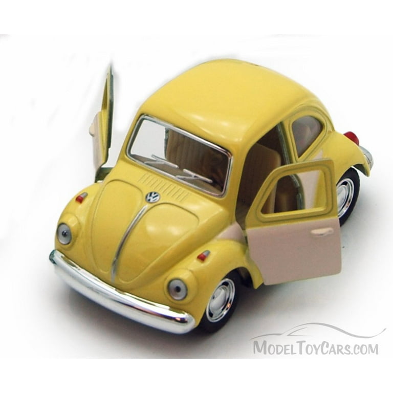 1967 Volkswagen Classic Beetle, Yellow - Kinsmart 4026DC