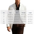 thumbnail image 3 of Fwqbns Men's Casual Blazer Jackets Long Sleeve Mandarin Collar Button Up Jacket Business Dress Sport Coats White, 3 of 9