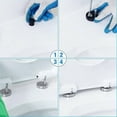 thumbnail image 4 of 1 Paire de Tops de Qualité Fixent Wc Wc Siège Charnière Raccords à Dégagement Rapide Charnières Kits, 4 of 5