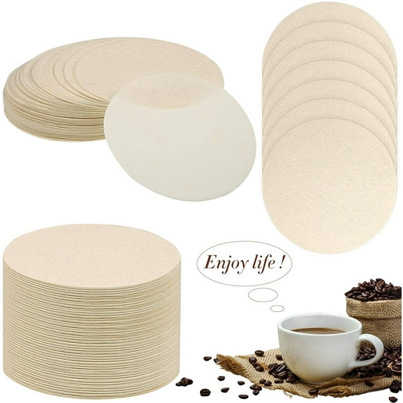 700 Pieces Replacement Paper Filters Paper Coffee Filter Round Coffee Maker Filters Compatible with Aerobie Aeropress Coffee and Espresso Makers (Unbleached)