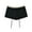 Black, variant on POROPL Womens Shorts Cotton New Spring Summer Fashion Elastic Waist Stretch Shorts Slim Short