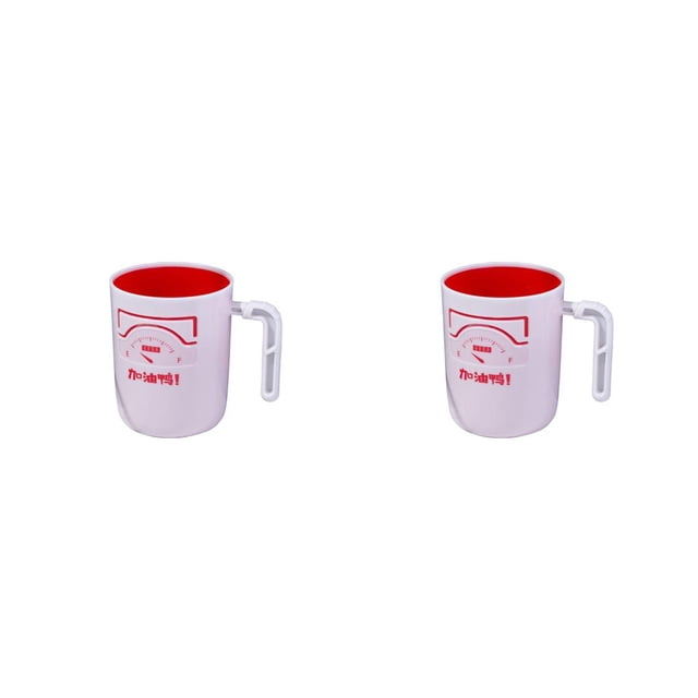 Cateissary Taza Encantadora Doble Capa Pato Animal Multipropósito Tazas de cepillado portátiles Personalidad Reutilizable Dibujos animados Moda Blanco 2Conjunto