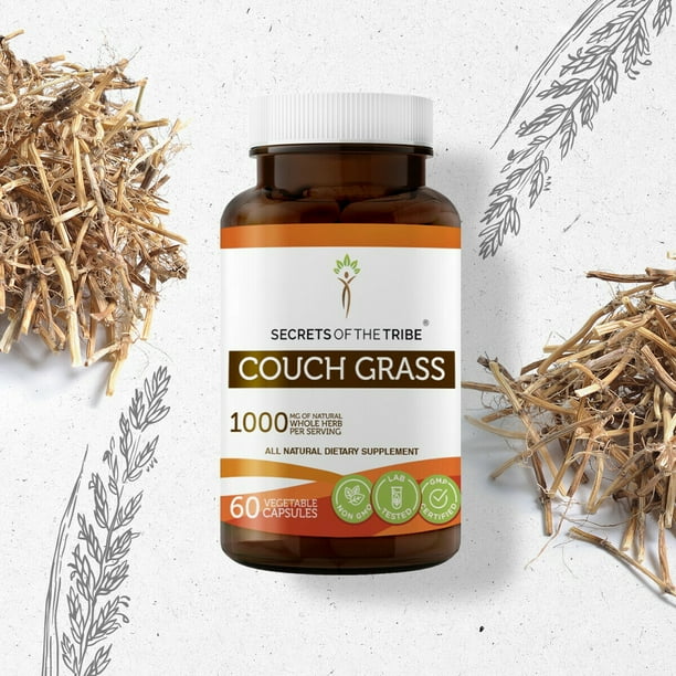 Secrets of the Tribe Couch Grass 60 Capsules, 500 mg, Organic Couch