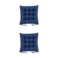 thumbnail image 1 of Langgg Coussin Imperméable pour Extérieur Respirant Tissu Polyester Perle Remplissage avec Perle Remplissage pour Libérer la Pression Assise Bleu Foncé 2Set, 1 of 6