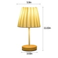 thumbnail image 3 of SuoKom Led Solid Wood Desk Lamp Stable Fabric Study Reading Lamp Suitable for Home Decoration Linen Plain Warm Night Light Indoor Lighting Desk Reading Lamp, 3 of 6