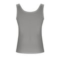 thumbnail image 6 of WCMZJ Womens Pleated Tank Tops 2025 Summer Sleeveless Square Neck Shirts Casual Slim Fitted Shirts Gray L, 6 of 8