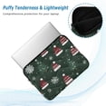 thumbnail image 2 of FORMRS 15"-15.6" Laptop Sleeve Protective Case Soft Carrying Quilted Computer Bag Cover, Green Christmas Hats, 2 of 7