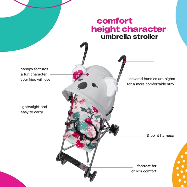Cosco Kids Comfort Height Toddler Umbrella Stroller with Canopy