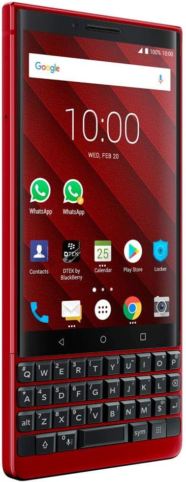 日本版 BlackBerry KEY2 RED Edition BBF100-9 BlackBerry KEY2 BBF100-9 6GB 128GB 日本版 BlackBerry KEY2 RED