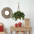 thumbnail image 5 of Nearly Natural 24" Plastic/Polyester Philo Plastic Artificial Plant Hanging Basket, Green, 5 of 6
