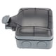 thumbnail image 1 of Enchufe impermeable de 3 orificios, enchufe de pared para exteriores, tomas de corriente con protección contra fugas, 220V, 1 of 13