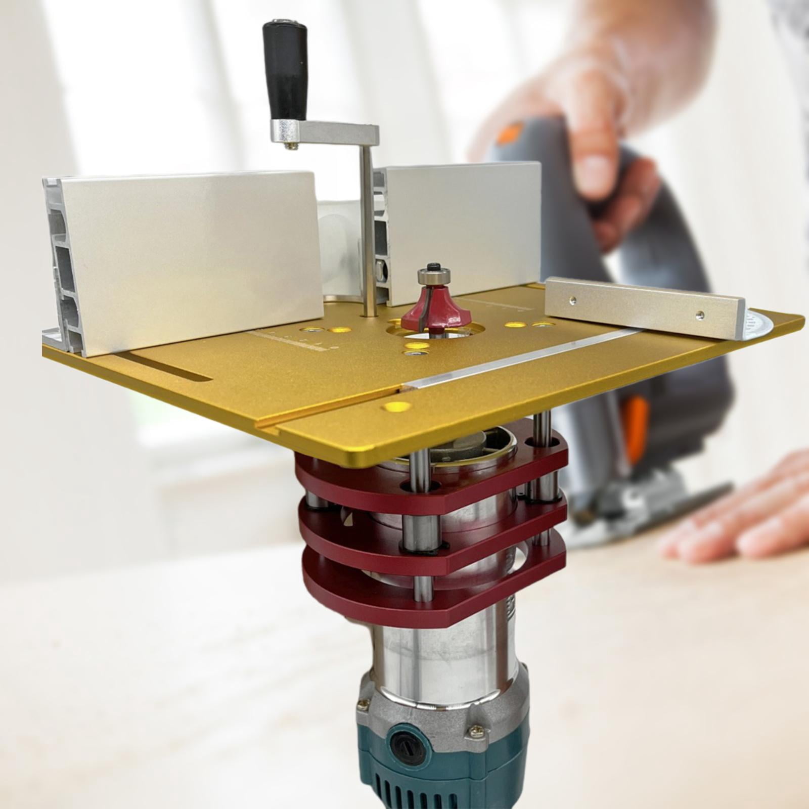 figatia Precision Router Lift Table Router Lift Base ,Accessories, Router Lift ,Set with Router Table Insert Plate for Carpentry Tool