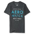 thumbnail image 1 of Aeropostale - Camiseta gráfica para hombre Aero NY/CA, gris, pequeña Aeropostale  Camiseta gráfica, 1 of 2