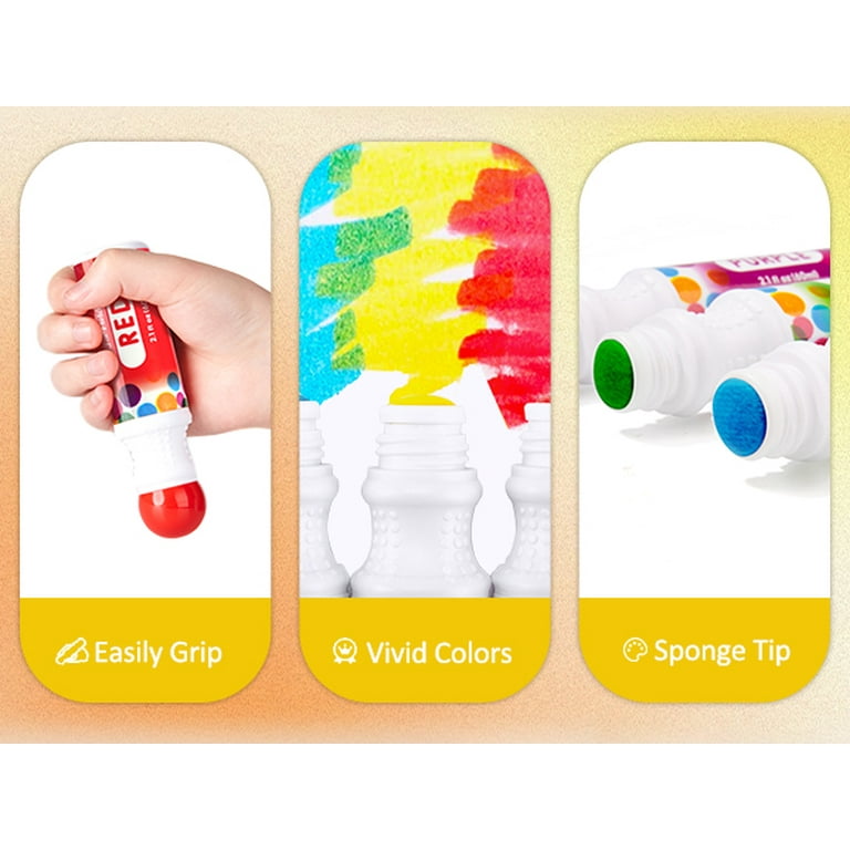 Jar Melo Kids Washable Dot Markers Kit, 8 Colors, Non Toxic, with