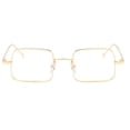 thumbnail image 2 of Gafas de sol cuadradas clásicas, gafas polarizadas anti Vintage, gafas de sol, gafas Marco dorado claro Hugo Gafas de sol rectangulares vintage, 2 of 5