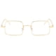 thumbnail image 2 of Gafas de sol cuadradas clásicas, gafas polarizadas anti Vintage, gafas de sol, gafas Marco dorado claro Hugo Gafas de sol rectangulares vintage, 2 of 5