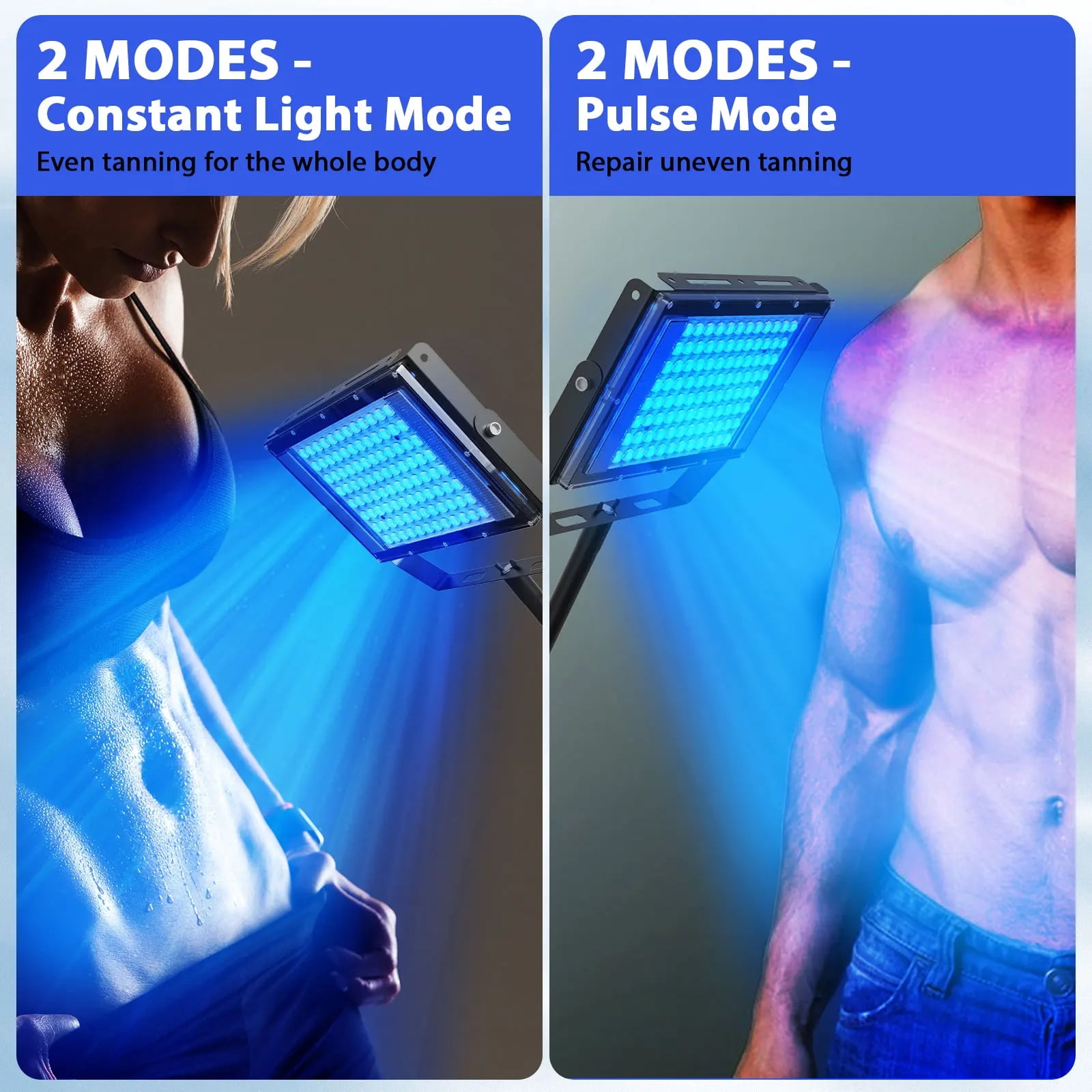 Ultraviolet Tanning Lamp 50W Tripod Solarium Lamp for Tanning Body