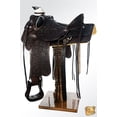 thumbnail image 4 of 16 In Western Horse Wade Saddle American Leather Ranch Roping Dark Brown Hilason, 4 of 6